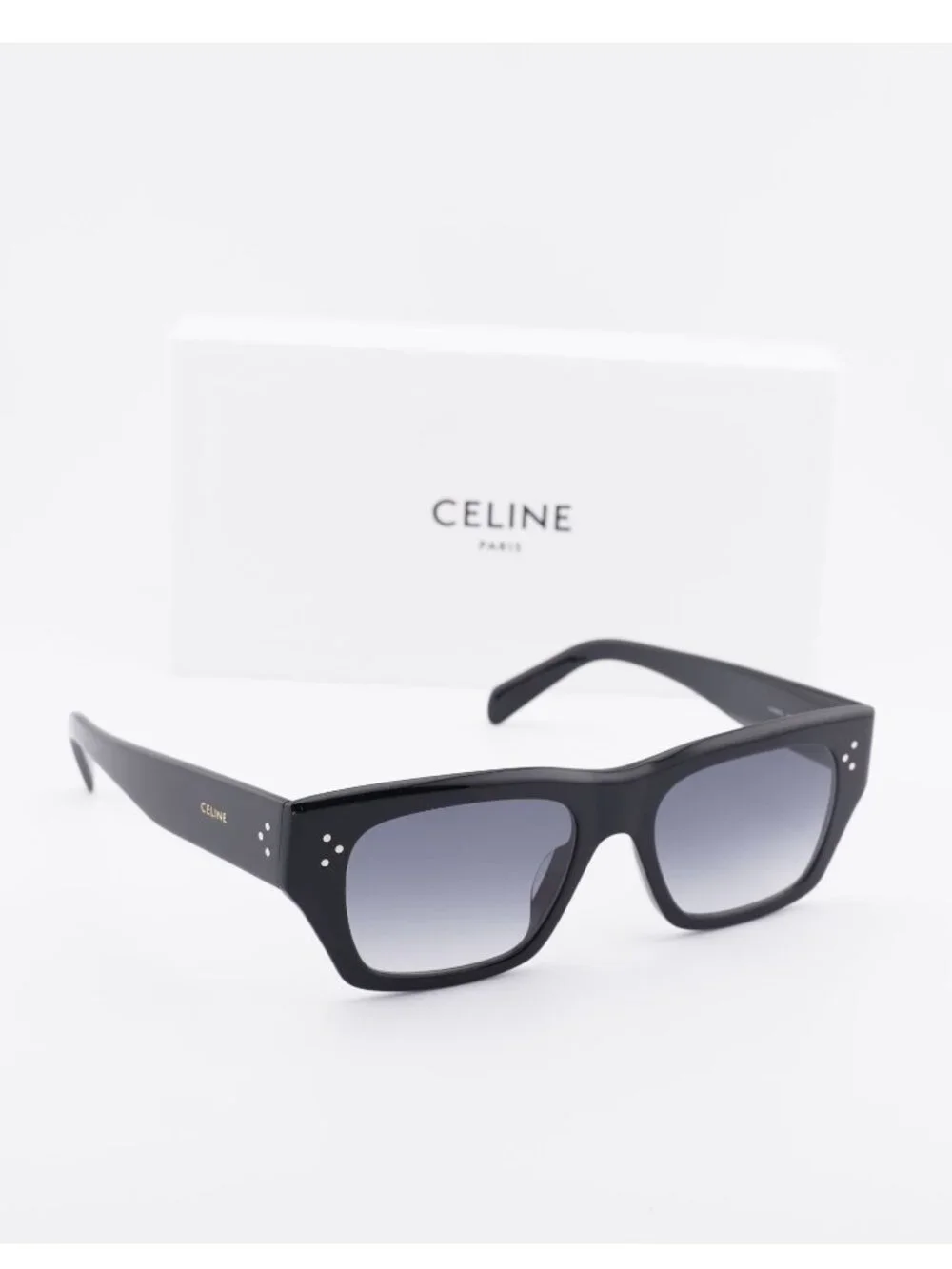 Celine CL40297U 01B Square Sunglasses - Black / Grey